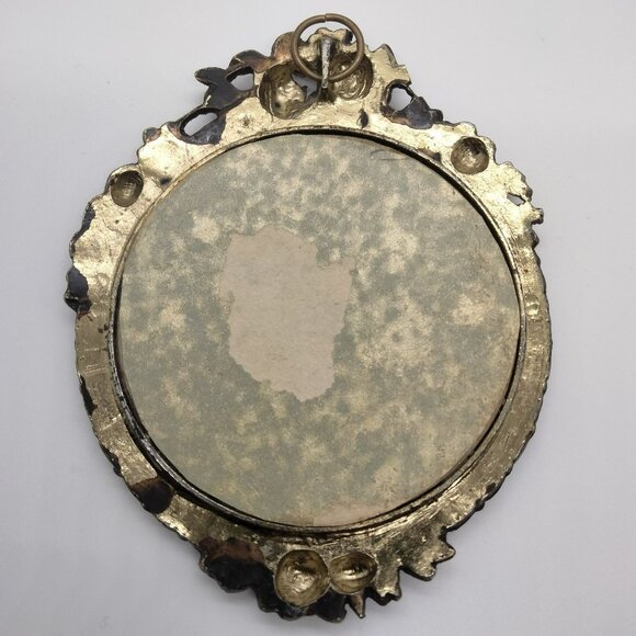 Antique Vintage Asian Oval Framed Enamel Artwork With Girl In Hat Design 4.5" Ta - Picture 3 of 7